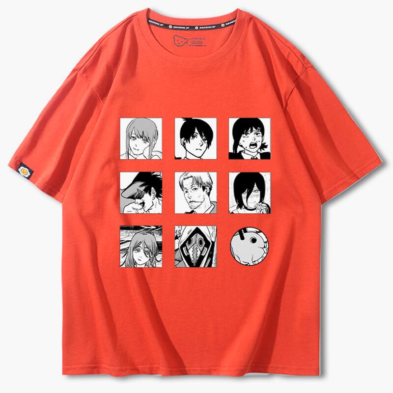 benpaolv Chainsaw Man Characters Collage Manga T-Shirt