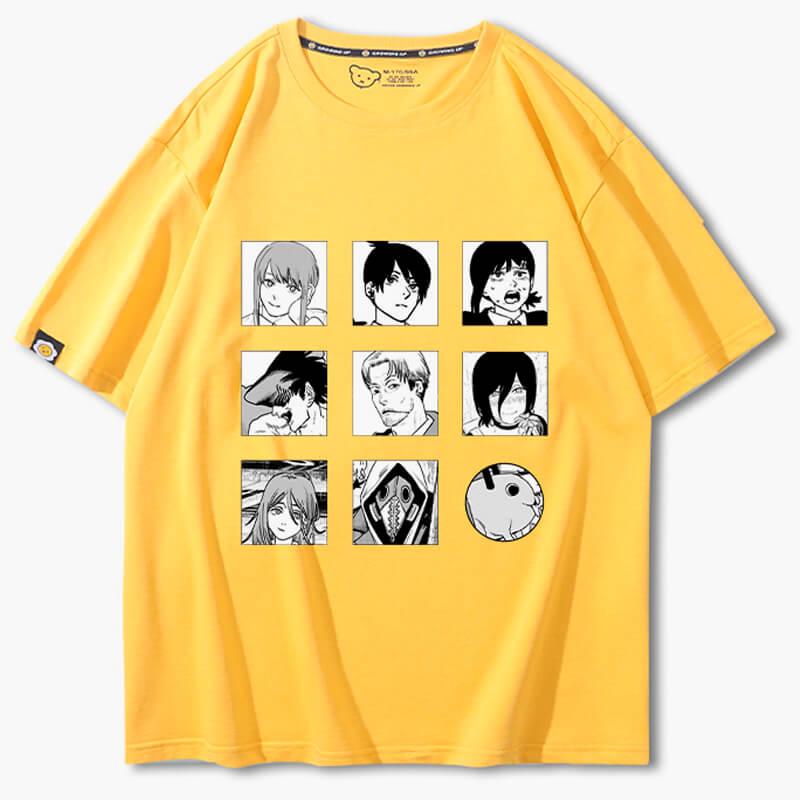 benpaolv Chainsaw Man Characters Collage Manga T-Shirt