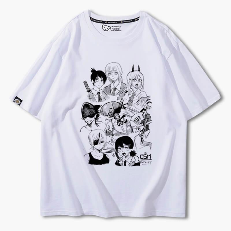 benpaolv Chainsaw Man Girl Characters Drawing T-Shirt