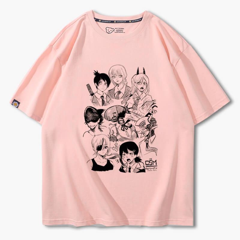 benpaolv Chainsaw Man Girl Characters Drawing T-Shirt