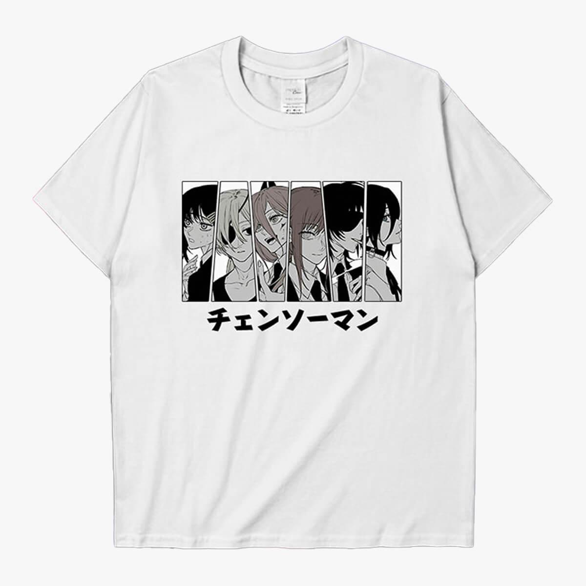 benpaolv Chainsaw Man Manga Girl Characters Art T-Shirt