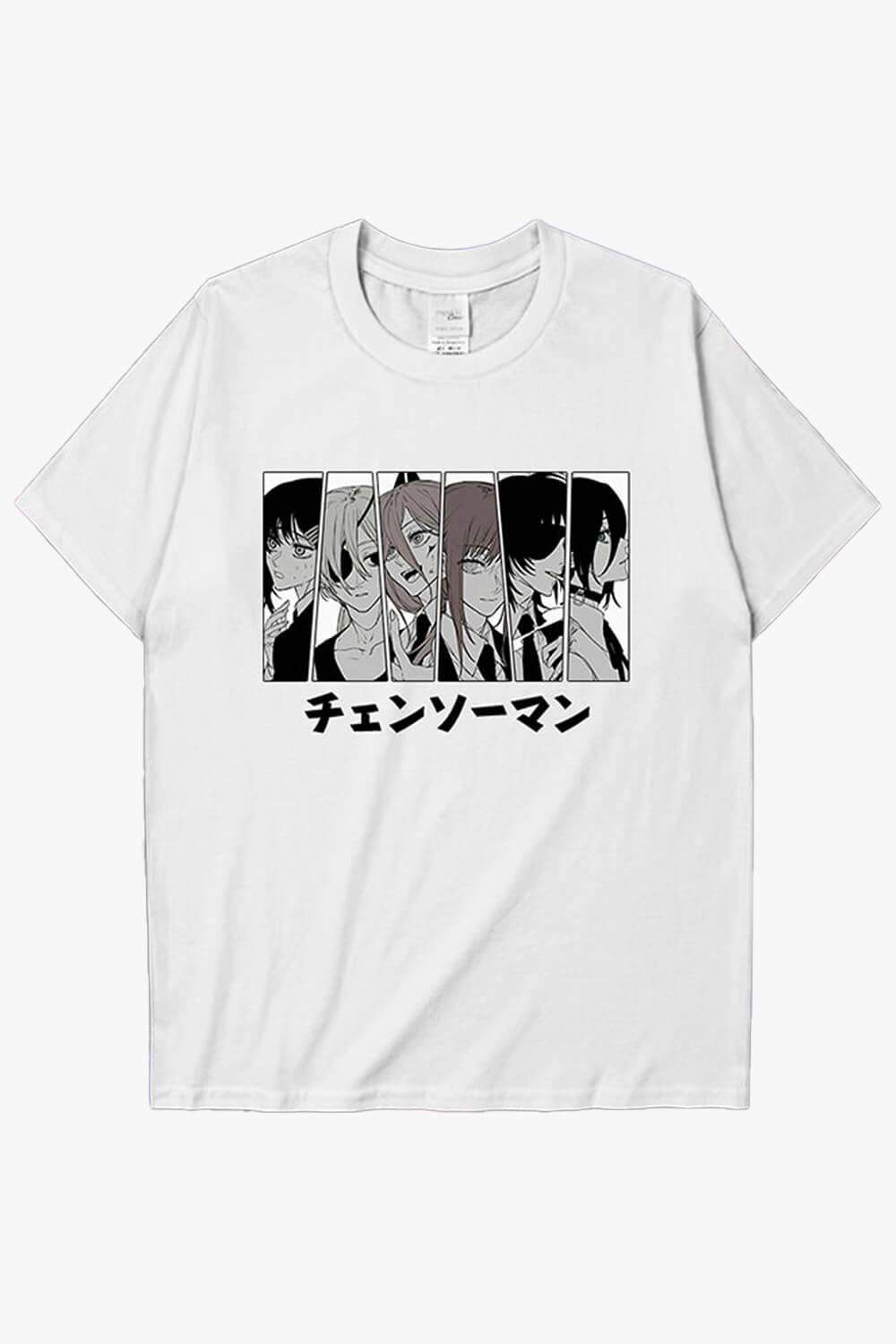 benpaolv Chainsaw Man Manga Girl Characters Art T-Shirt