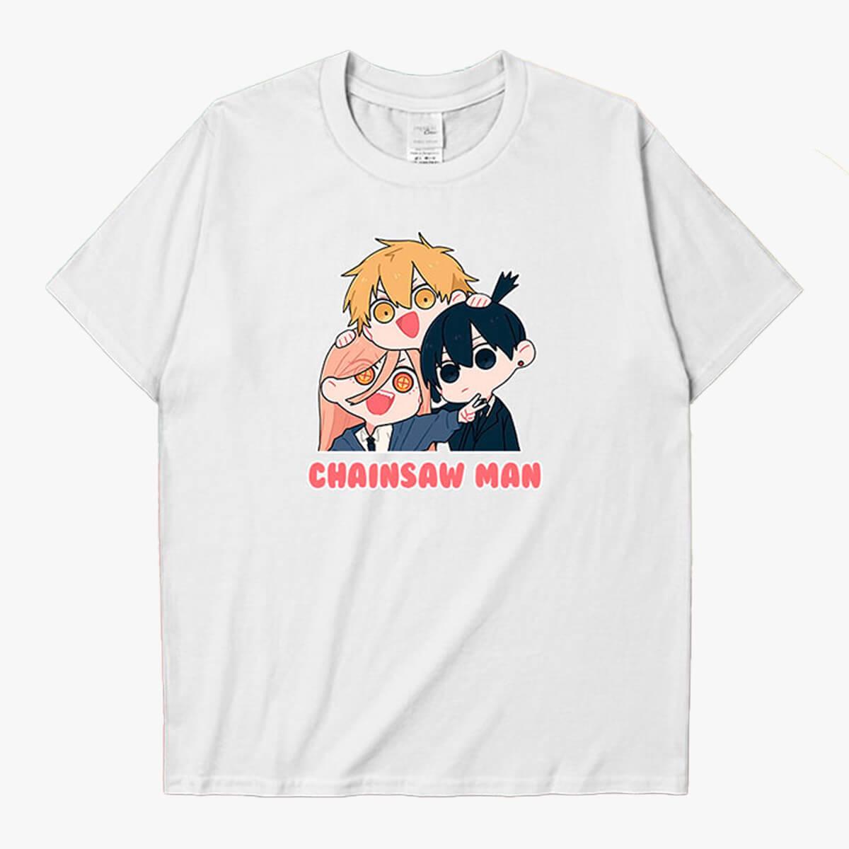 benpaolv Chainsaw Man Power Denji Aki Kawaii T-Shirt