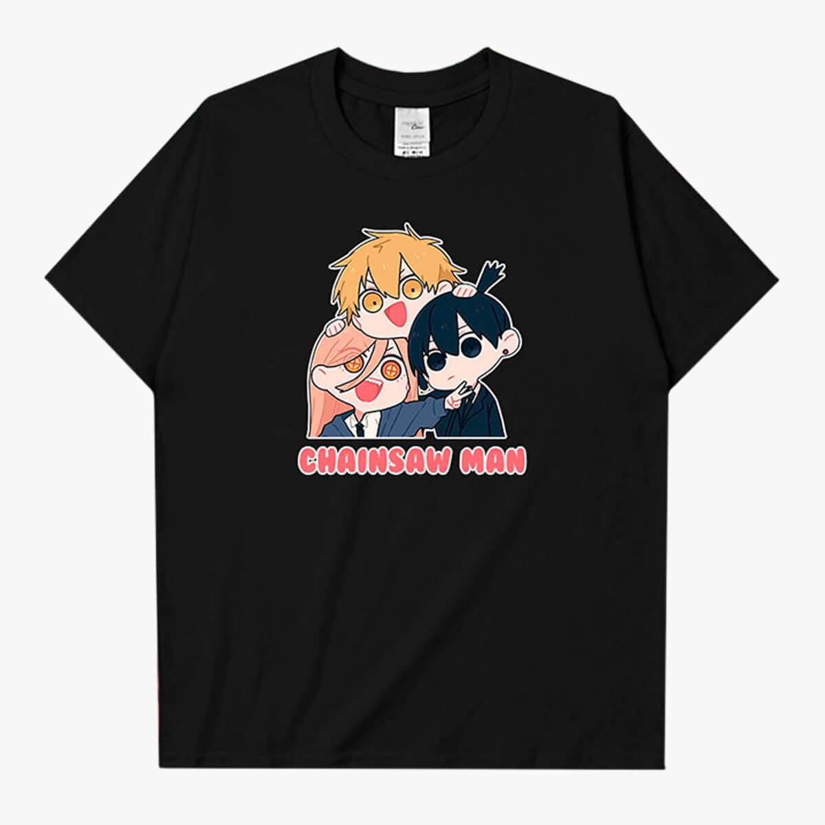 benpaolv Chainsaw Man Power Denji Aki Kawaii T-Shirt