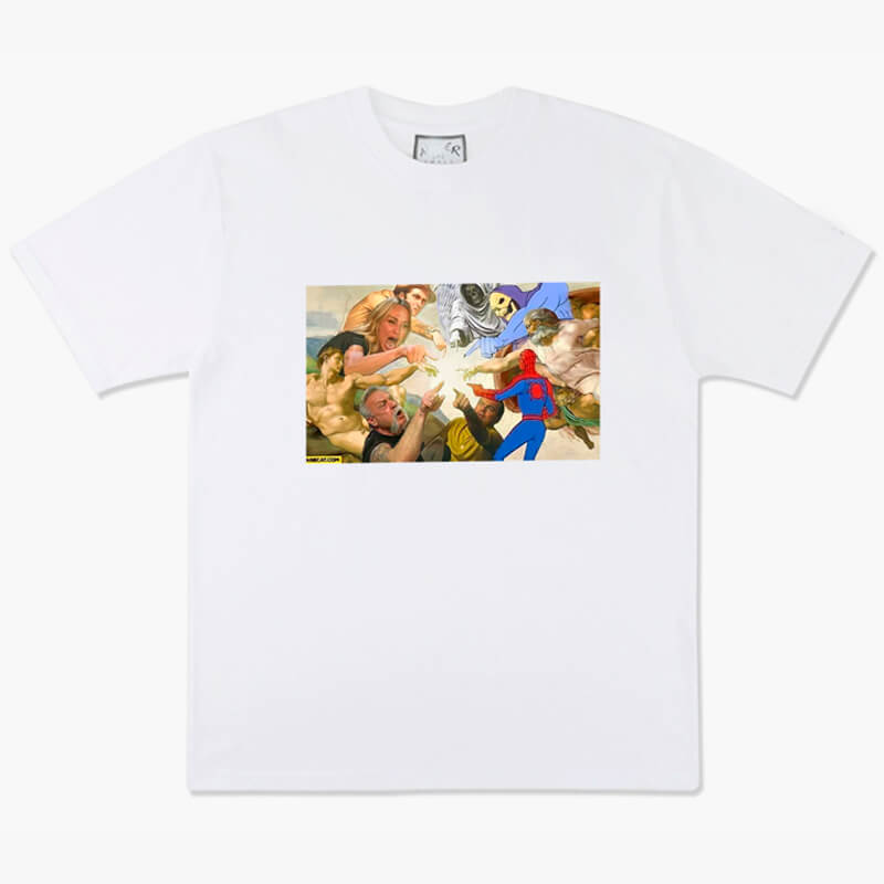 benpaolv Creation of Adam Meme Aesthetic T-Shirt