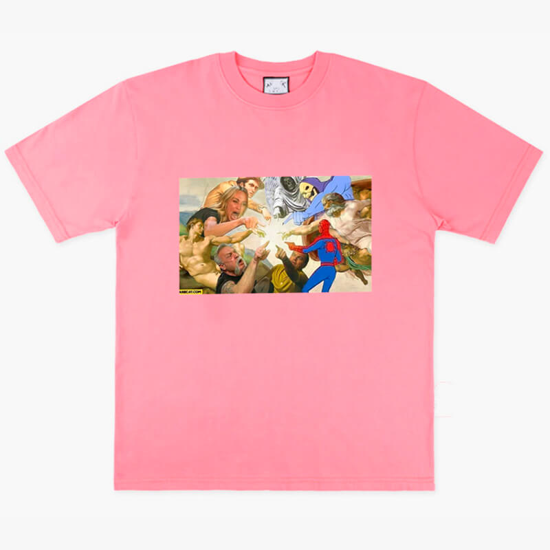 benpaolv Creation of Adam Meme Aesthetic T-Shirt