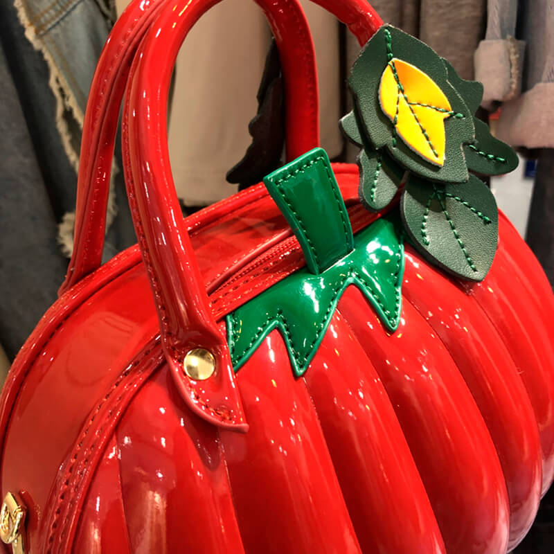 benpaolv Creative Pumpkin Handbag Bright Fashion