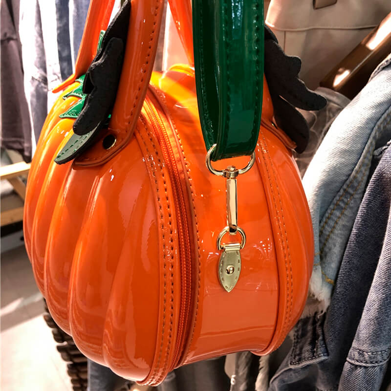 benpaolv Creative Pumpkin Handbag Bright Fashion