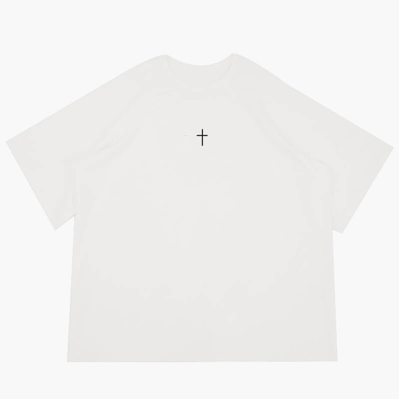 benpaolv Cross Embroidery Darkcore T-Shirt