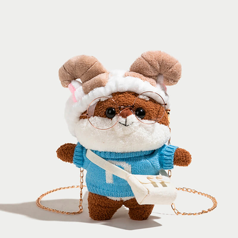 benpaolv Cute Chipmunk Plush Messenger Mag