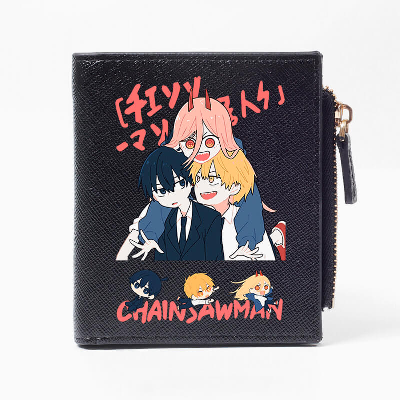 benpaolv Cute Hayakawa Family Wallet Chainsaw Man Trio