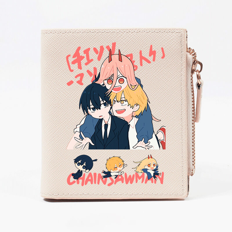 benpaolv Cute Hayakawa Family Wallet Chainsaw Man Trio