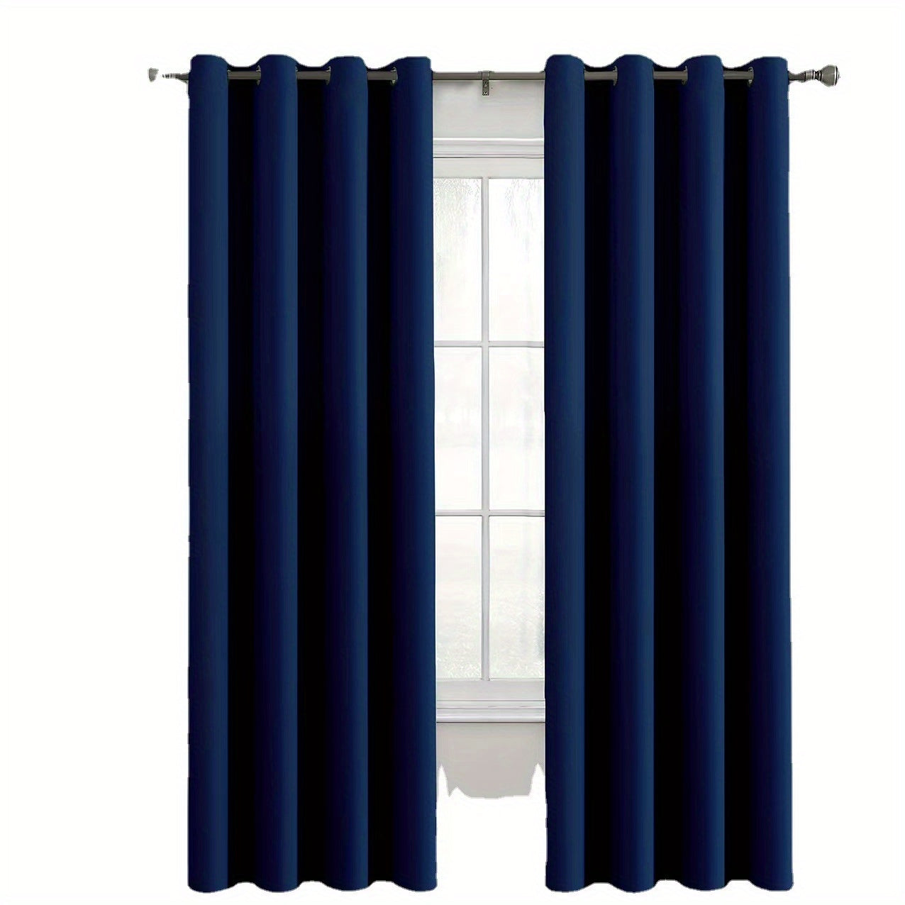 2 Panels Thickened Light-proof Curtain Simple Style Curtain For Balcony Room Home Living Room Decor