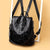 Benpaolv Letter Decor Convertible Backpack Purse, PU Leather Two-way Daypack, Women's Casual Shoulder Bag & Handbag