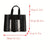 Benpaolv Striped Canvas Tote Bag, Trendy Large Capacity Shoulder Bag, Women's Simple Handbag For Work