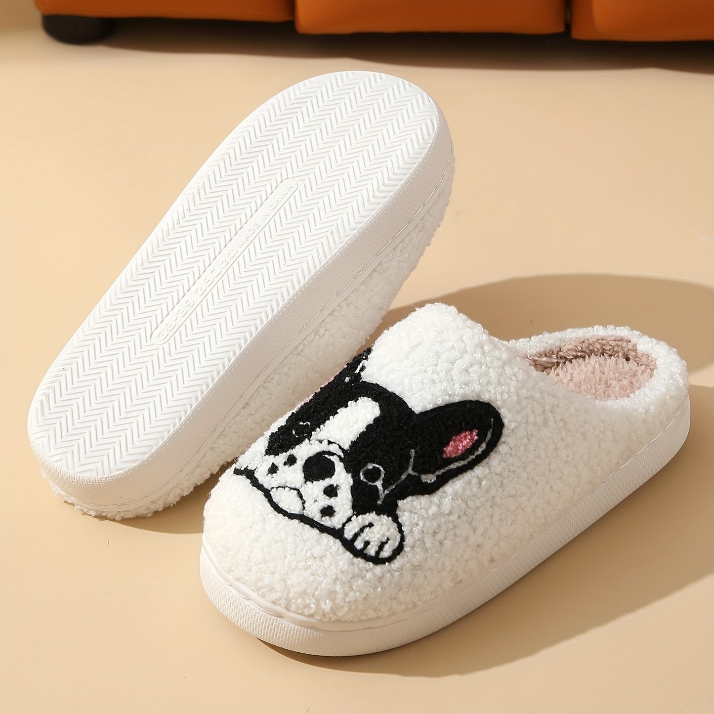 Cute Cartoon Home Slippers, Cozy Indoor House Slippers With Faux Fur Lining, Soft And Warm For Women, Winter & Autumn