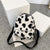 Benpaolv Mini Heart Graphic Fuzzy Backpack, Cute Zipper Shoulder Bag, Casual Zipper Daypack For Women (10.6*8.7*4.3) Inch