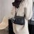 Benpaolv Vintage Square Crossbody Bag, Women's Faux Leather Flap Purse, Small Shoulder Bag With Bag Charm