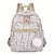 Benpaolv Flower Print Backpack For Women, Small Travel School Bag, Casual Bookbag For Work & School