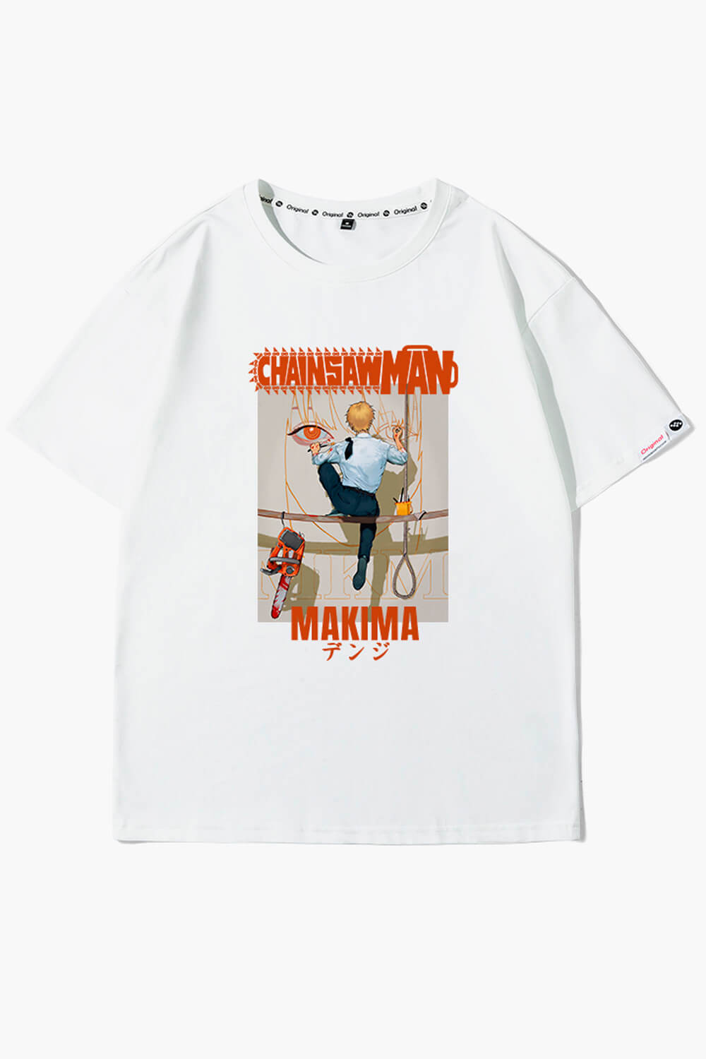 benpaolv Denji Painting Makima Face T-Shirt Chainsaw Man