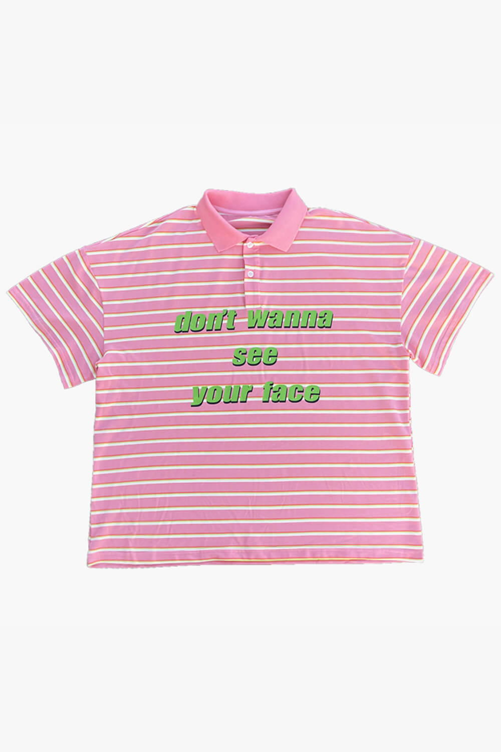 benpaolv Dont Wanna See Your Face Pink Polo Shirt