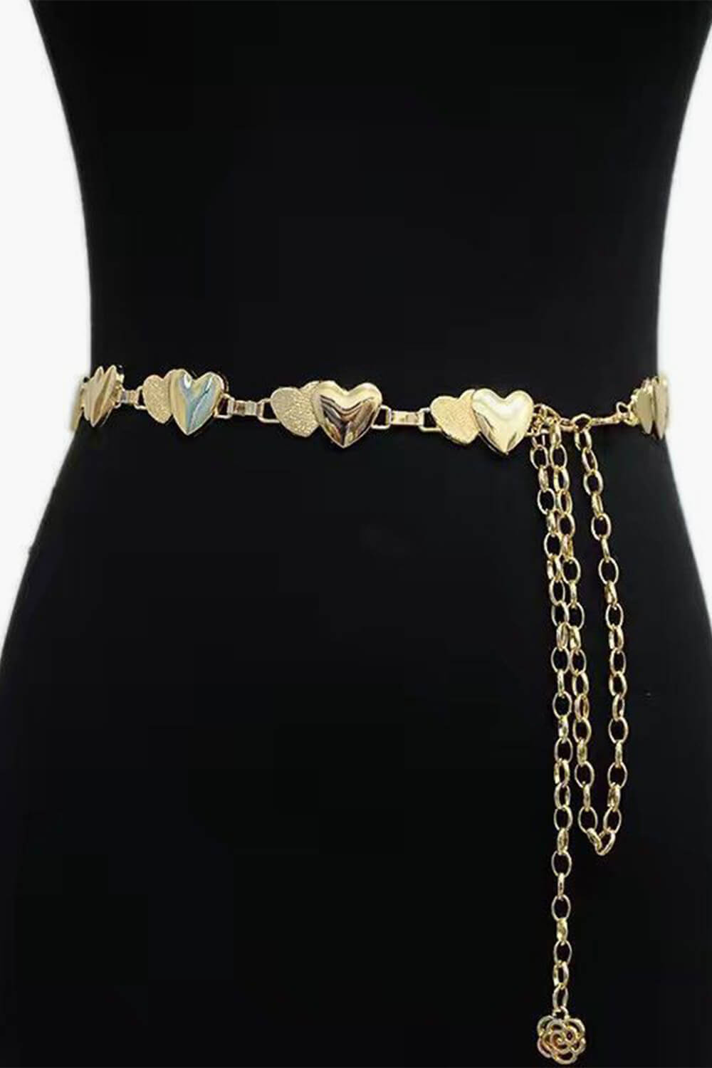 benpaolv Double Heart Aesthetic Chain Belt