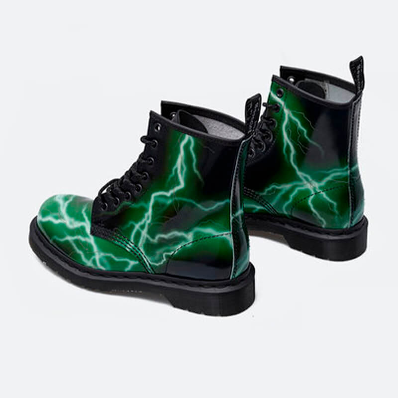 benpaolv Dr Martens Green Lightning Boots