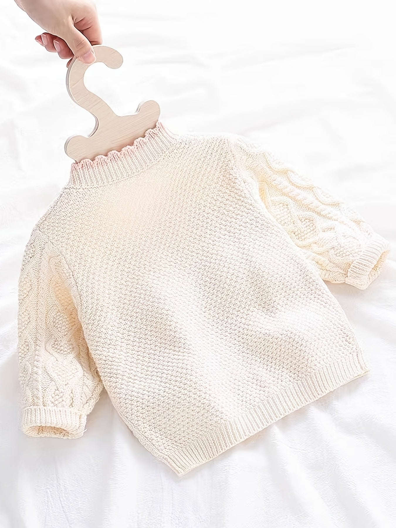 Childrens Embroidered Cardigan - Soft Cotton Knitted, Versatile and Stylish, Delicately Embroidered with Small Flowers, Perfect for Spring and Autumn, Suitable for Baby Boys and Girls, Coat Top Style