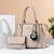 Benpaolv Classic Tote Bag, Solid Color Shoulder Bag With Clutch Wallet, All-Match Elegant Bags For Work