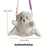 Benpaolv Ghost Design Novelty Bag, Fluffy Funny Trendy Small Zipper Shoulder Bag, Cute Backpack For Girls