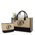 Benpaolv Simple Letter Print Satchel Bag, Large Capacity Handbag, Portable All-Match Bag For Work