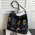 Benpaolv Vintage Floral Embroidered Tote Bag, Retro Canvas Shoulder Hobo Bag, Women's Trendy Handbag & Bucket Purse