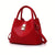 Benpaolv Women's Minimalist Bucket Bag, Turn-Lock Satchel Bag, Trendy Solid Color Shoulder Bag
