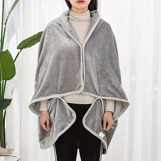 Cozy Wearable Blanket with Sleeves - Soft, Stretchy Fleece-Lined Hoodie for Office, Car, Camping & Sofa Use - Machine Washable