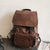 Benpaolv Men's Large-capacity Backpack High School Students Schoolbag Computer Travel Backpack Vintage Travel Backpack