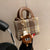 Benpaolv Mini Plaid Pattern Handbag, Women's Tweed Crossbody Bag, Fashion Mini Square Purse (7.08*5.9*3.54) Inch