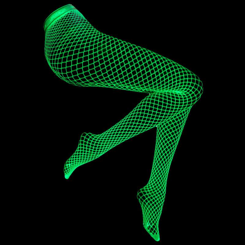 benpaolv Glow in the Dark Fishnet Stockings