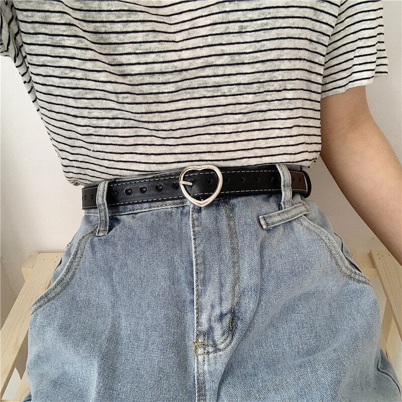 benpaolv Heart Buckle Love Aesthetic Belt