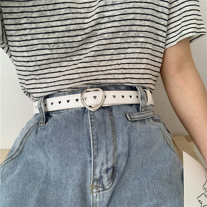 benpaolv Heart Buckle Love Aesthetic Belt