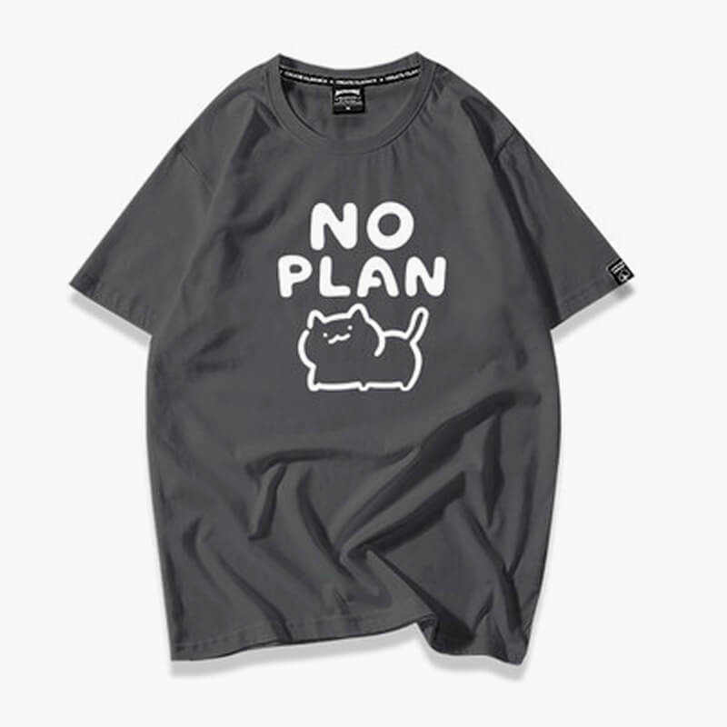 benpaolv Kawaii Cat No Plan Cute T-Shirt