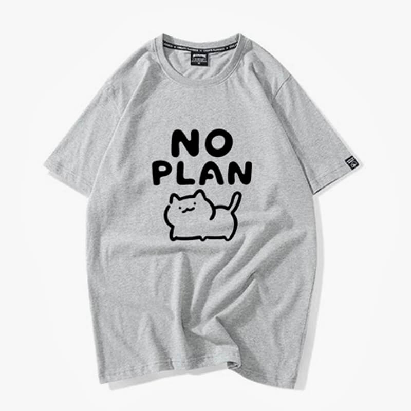 benpaolv Kawaii Cat No Plan Cute T-Shirt