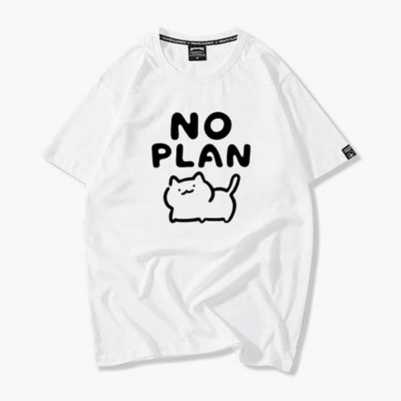 benpaolv Kawaii Cat No Plan Cute T-Shirt