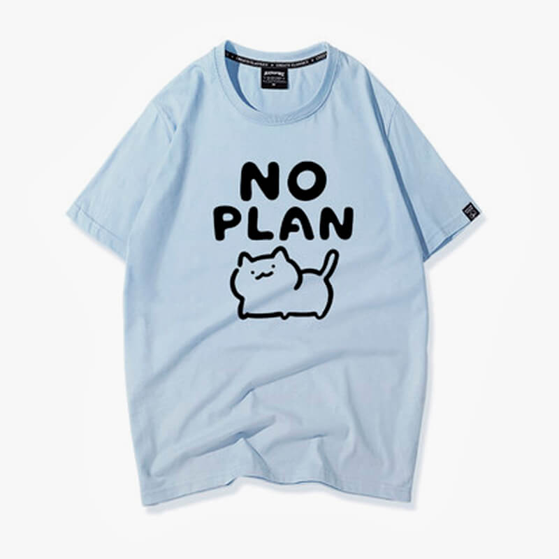 benpaolv Kawaii Cat No Plan Cute T-Shirt