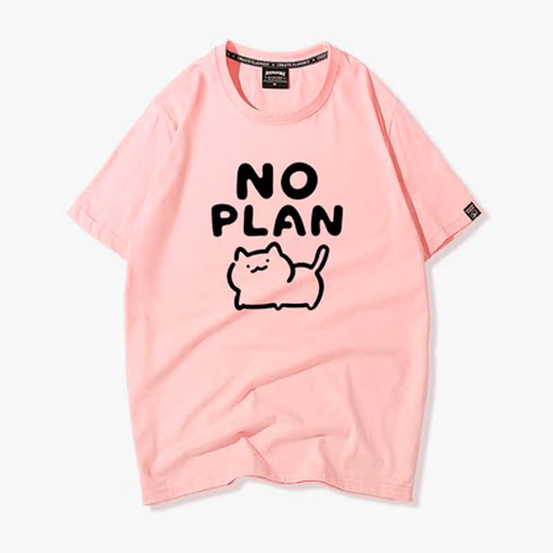 benpaolv Kawaii Cat No Plan Cute T-Shirt