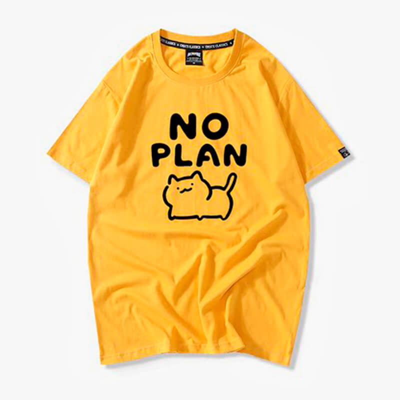 benpaolv Kawaii Cat No Plan Cute T-Shirt