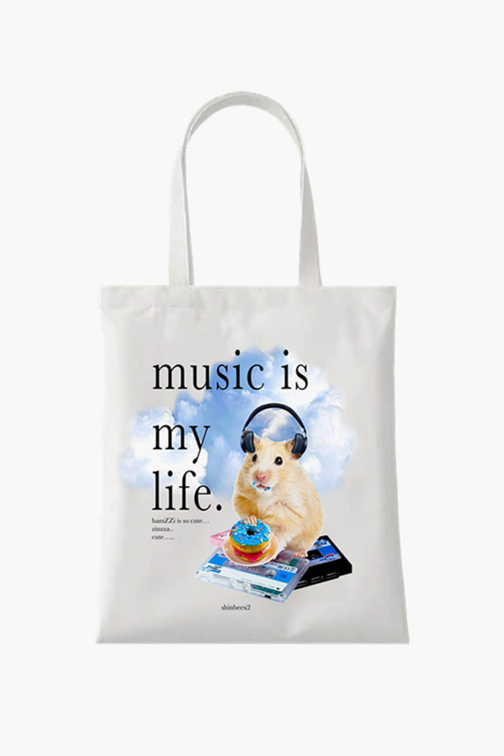 benpaolv Music is My Life Hamster Tote Bag