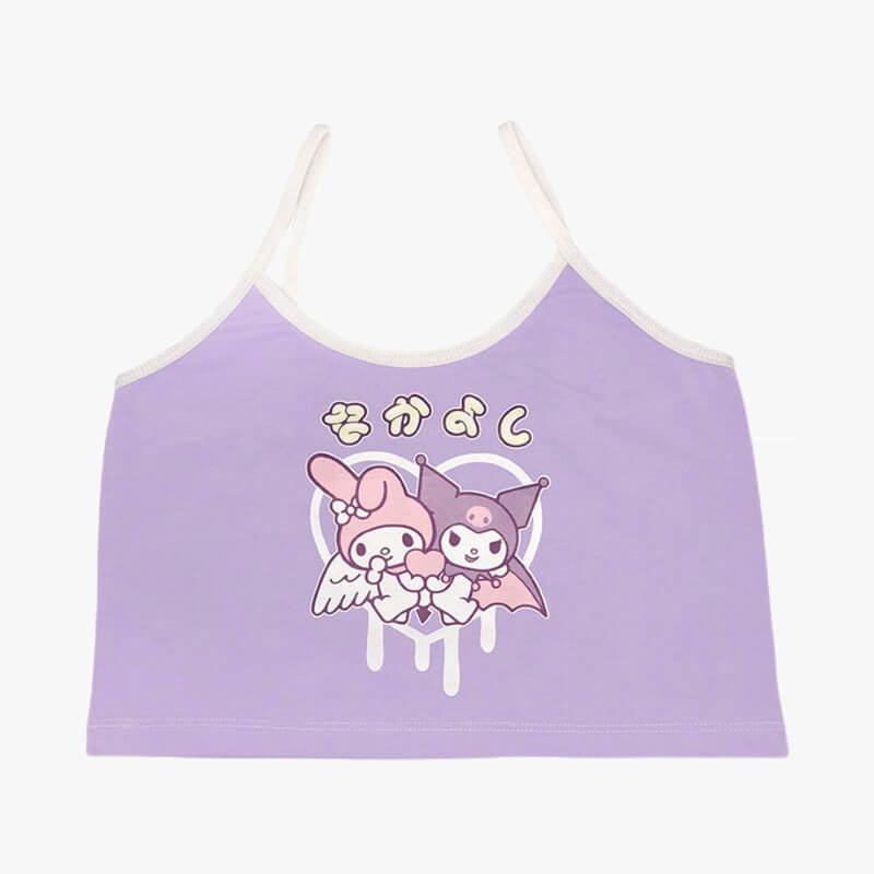 benpaolv Pastel Kuromi Aesthetic Crop Top