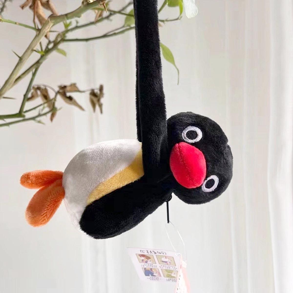 benpaolv Pingu Penguin Plush Toy Belt Bag