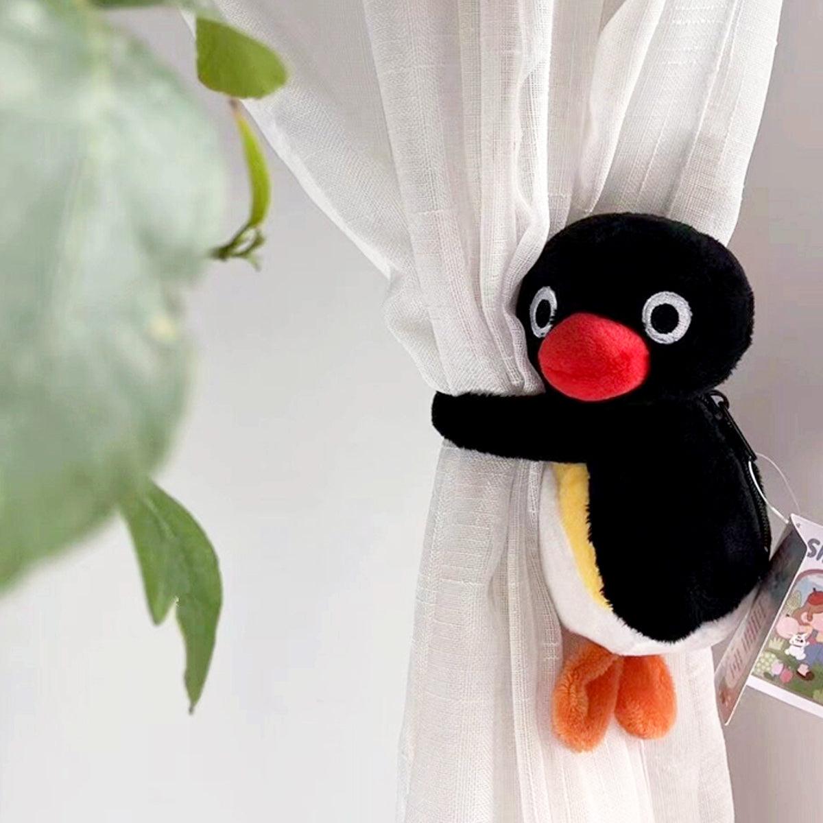 benpaolv Pingu Penguin Plush Toy Belt Bag