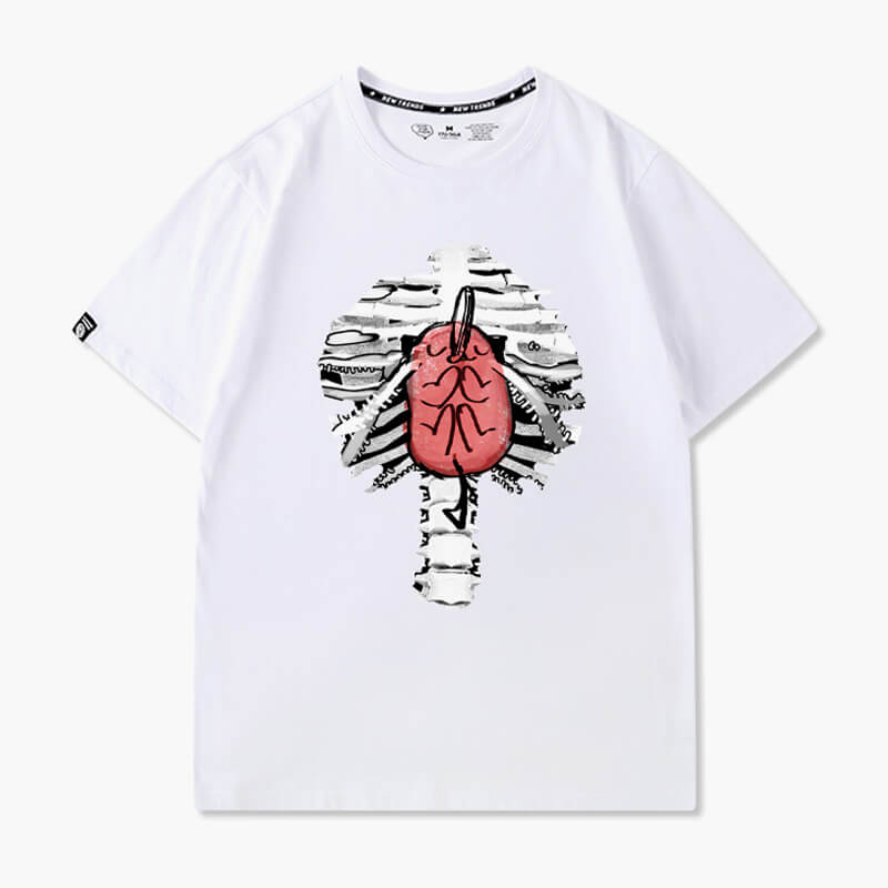 benpaolv Pochita Heart Inside Ribcage T-Shirt Chainsaw Man